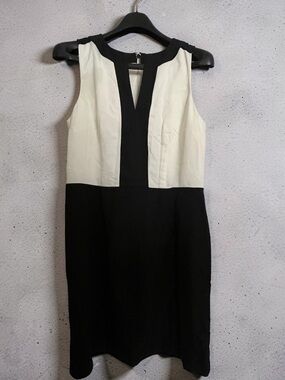 banana republic dress black and white BANANA REPUBLIC BLUE & WHITE DRESS SZ 2 – Best in Show Clothes main image 1